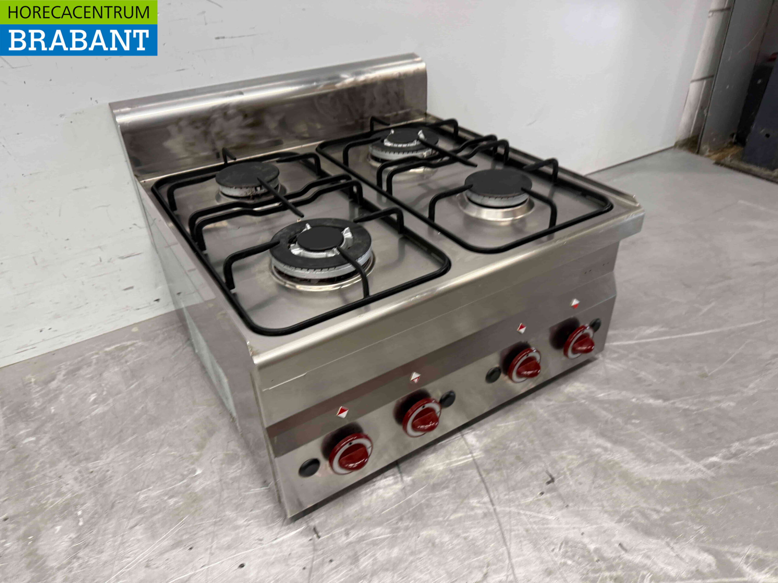 Plaque de cuisson à gaz Diamond 4 brûleurs en acier inoxydable 60 cm Horeca – Image 3