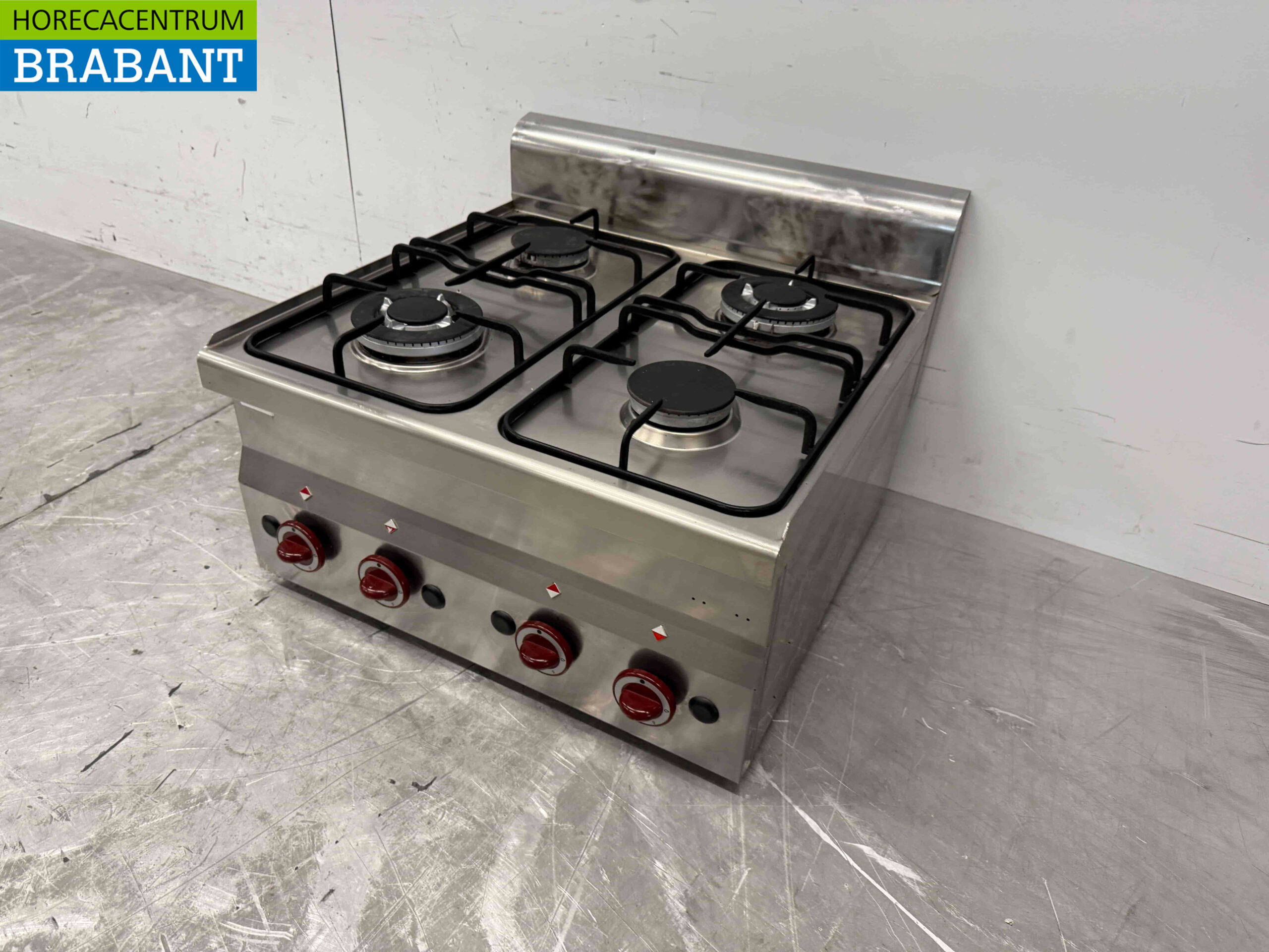 Plaque de cuisson à gaz Diamond 4 brûleurs en acier inoxydable 60 cm Horeca – Image 4