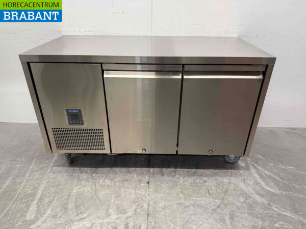 Acier inoxydable Polar UA006 Etabli de congélation mobile 2 portes 1/1 GN 230V Horeca