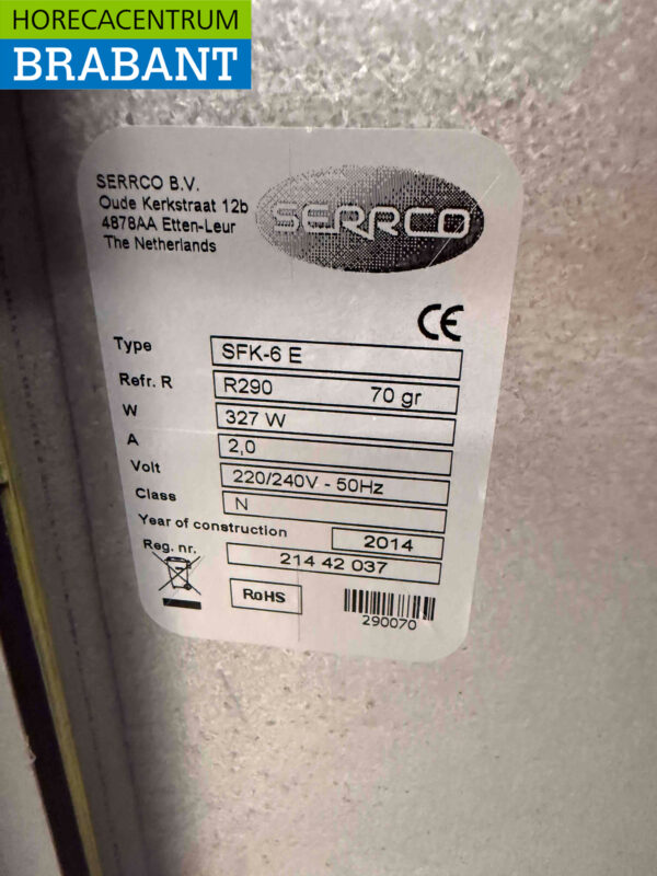 Serrco SFK-6E refroidisseur de fûts refroidisseur de fûts 111 cm 230V Horeca – Image 5
