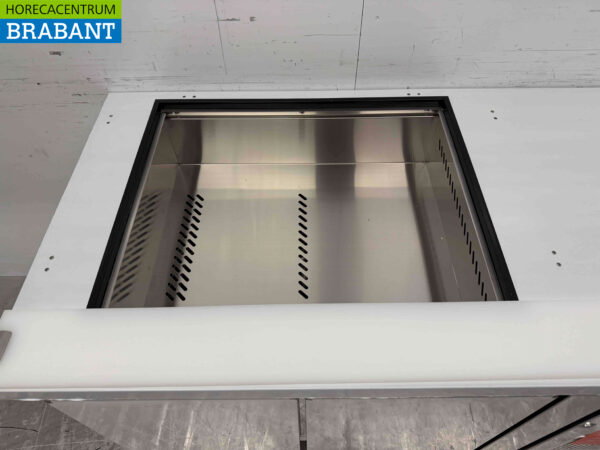 Polar CT393 établi réfrigéré en acier inoxydable 2 portes 136 cm 230V Horeca – Image 5