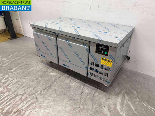 Réfrigérateur Combisteel en acier inoxydable Modèle bas 2 portes 120 cm 230V Horeca – Image 2