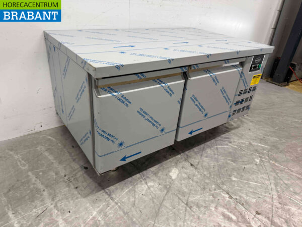 Réfrigérateur Combisteel en acier inoxydable Modèle bas 2 portes 120 cm 230V Horeca – Image 3