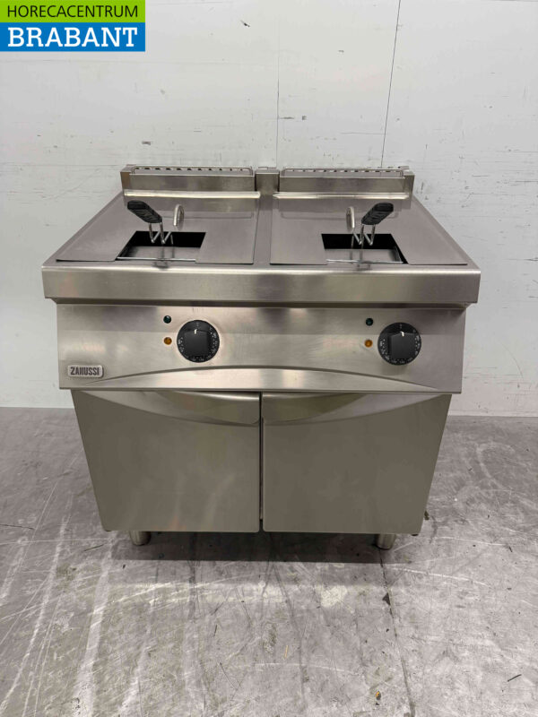Friteuse Zanussi en acier inoxydable 2 x 15 litres 400V Horeca