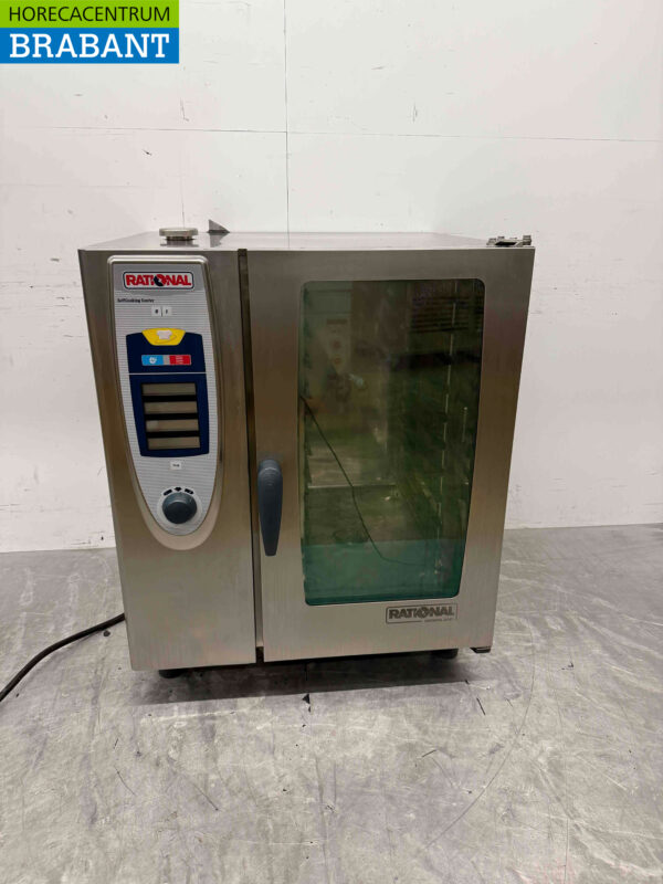 SelfCookingCenter Rational SCC 101 en acier inoxydable avec hotte 6 x 1/1 GN 400V Horeca (kopie)