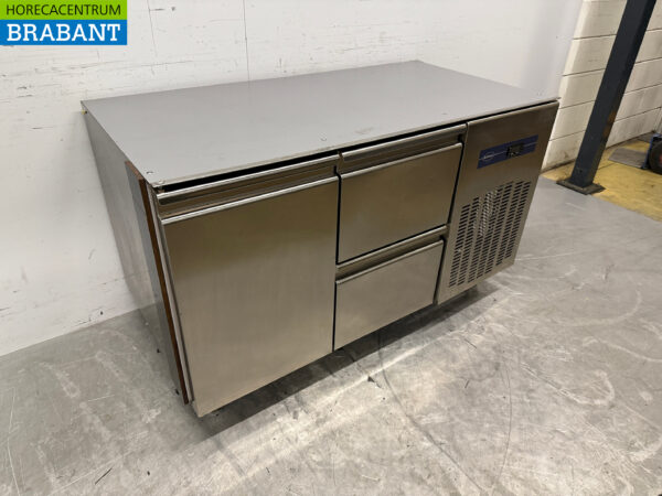Rubbens en acier inoxydable Comptoir réfrigéré 1 porte 2 tiroirs 133 cm 230V Horeca – Image 3