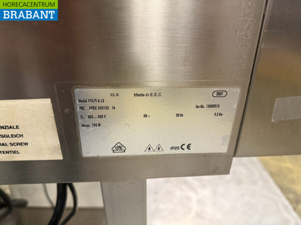 Four mixte Zanussi en acier inoxydable 6 x 1/1 GN avec adoucisseur d'eau 400V Horeca – Image 9