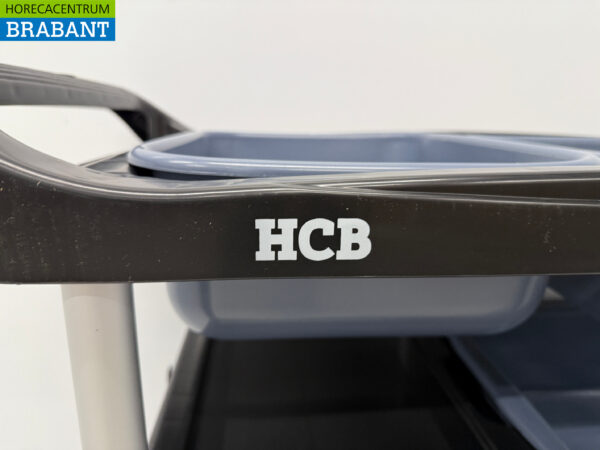 HCB Chariot de débarras en plastique 3 étages avec 5 bacs 104 cm Restauration – Image 4