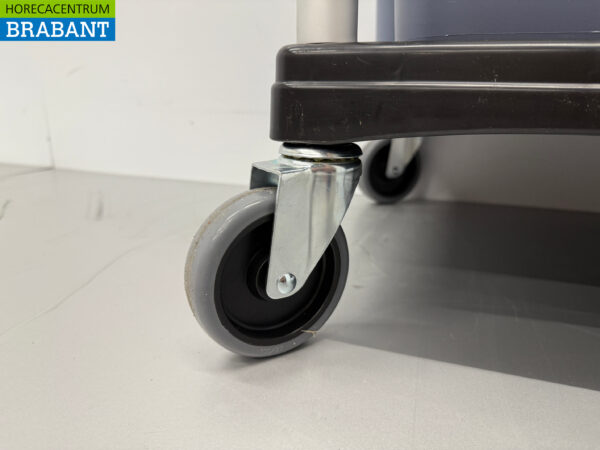 HCB Chariot de débarras en plastique 3 étages avec 5 bacs 104 cm Restauration – Image 5