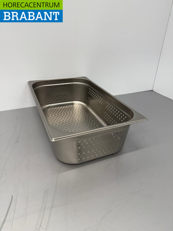 Bac gastronorme perforé en acier inoxydable GN Tray 1/1 Profondeur 150 mm Horeca – Image 4