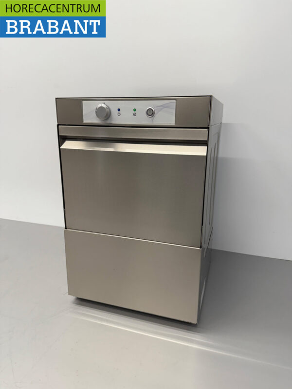 Machine à laver le verre Asber Basic-line en acier inoxydable Rinceuse de verre avec pompe d'évacuation et pompes à savon 230V Horeca – Image 2