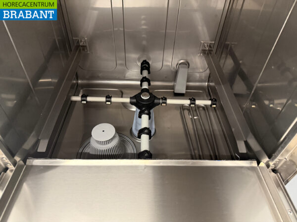 Machine à laver le verre Asber Basic-line en acier inoxydable Rinceuse de verre avec pompe d'évacuation et pompes à savon 230V Horeca – Image 5