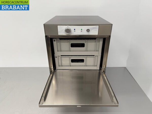 Machine à laver le verre Asber Basic-line en acier inoxydable Rinceuse de verre avec pompe d'évacuation et pompes à savon 230V Horeca – Image 4