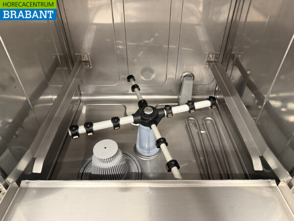 Machine à laver le verre Asber Basic-line en acier inoxydable Rinceuse de verre avec pompe d'évacuation et pompes à savon 230V Horeca – Image 5