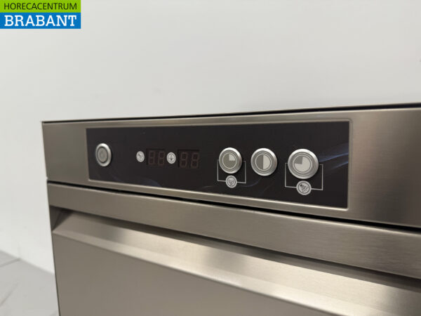 Machine à laver le verre Asber Basic-line en acier inoxydable Rinceuse de verre avec pompe d'évacuation et pompes à savon 230V Horeca – Image 7