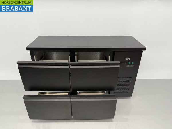 HCB Backbar Bar Cooler 4 tiroirs 280 litres 146,5 cm 230V Horeca – Image 4