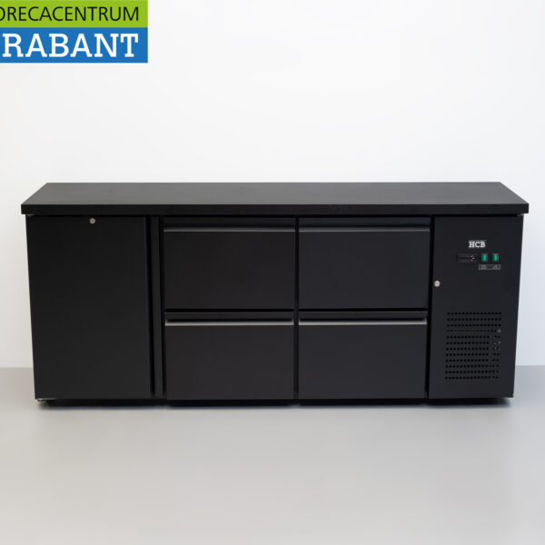 HCB Backbar Bar Cooler 1 porte et 4 tiroirs 425 litres 200,5 cm 230V Horeca