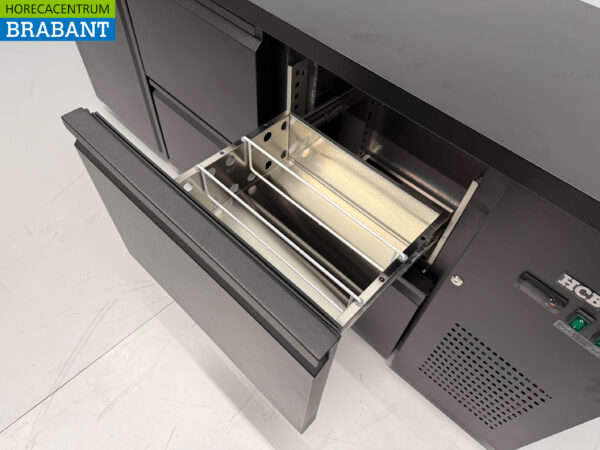 HCB Backbar Bar Cooler 1 porte et 4 tiroirs 425 litres 200,5 cm 230V Horeca – Image 5