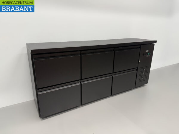 HCB Backbar Bar Cooler 6 tiroirs 425 litres 200,5 cm 230V Horeca – Image 3