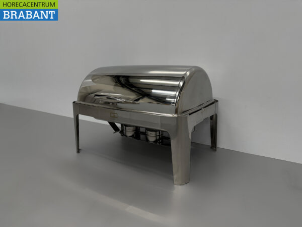 HCB Chafing Dish Rolltop acier inoxydable - 9 litres - 2 x 1/2 GN Horeca – Image 2