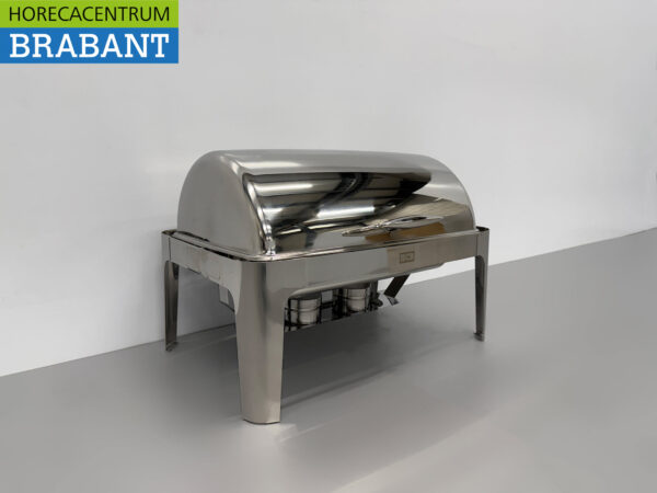 HCB Chafing Dish Rolltop acier inoxydable - 9 litres - 2 x 1/2 GN Horeca – Image 3
