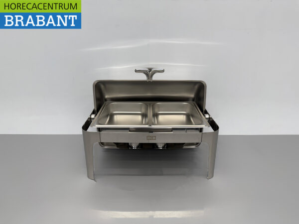 HCB Chafing Dish Rolltop acier inoxydable - 9 litres - 2 x 1/2 GN Horeca – Image 4