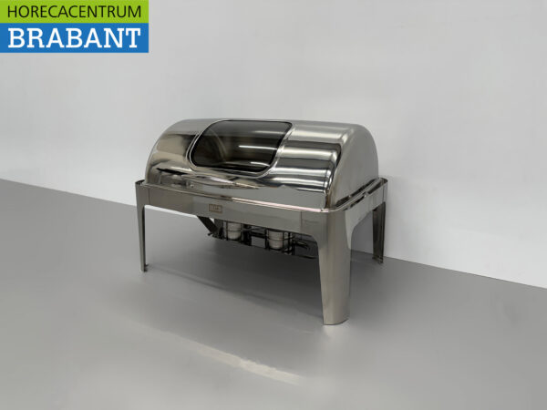 HCB Chafing Dish Rolltop acier inoxydable - Voyant - 9 litres - 1/1 GN Restauration – Image 2