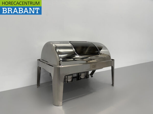 HCB Chafing Dish Rolltop acier inoxydable - Voyant - 9 litres - 1/1 GN Restauration – Image 3