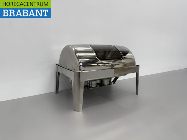 HCB Chafing Dish Rolltop acier inoxydable - Voyant - 9 litres - 2 x 1/2 GN Horeca – Image 3
