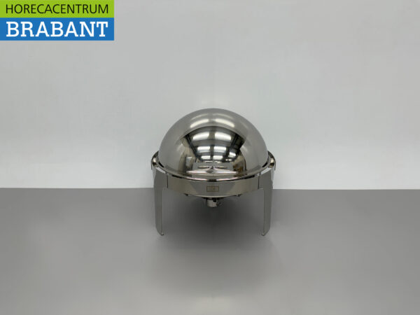 HCB Chafing Dish rond Rolltop acier inoxydable - 6 litres - Horeca