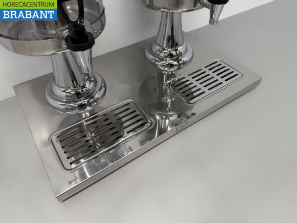 HCB Distributeur de jus de fruits en acier inoxydable - 2 x 8 litres - Horeca – Image 4