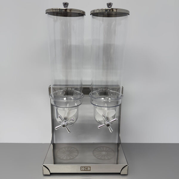 Distributeur de haricots en acier inoxydable - 2 x 3,5 litres - HCB - Horeca