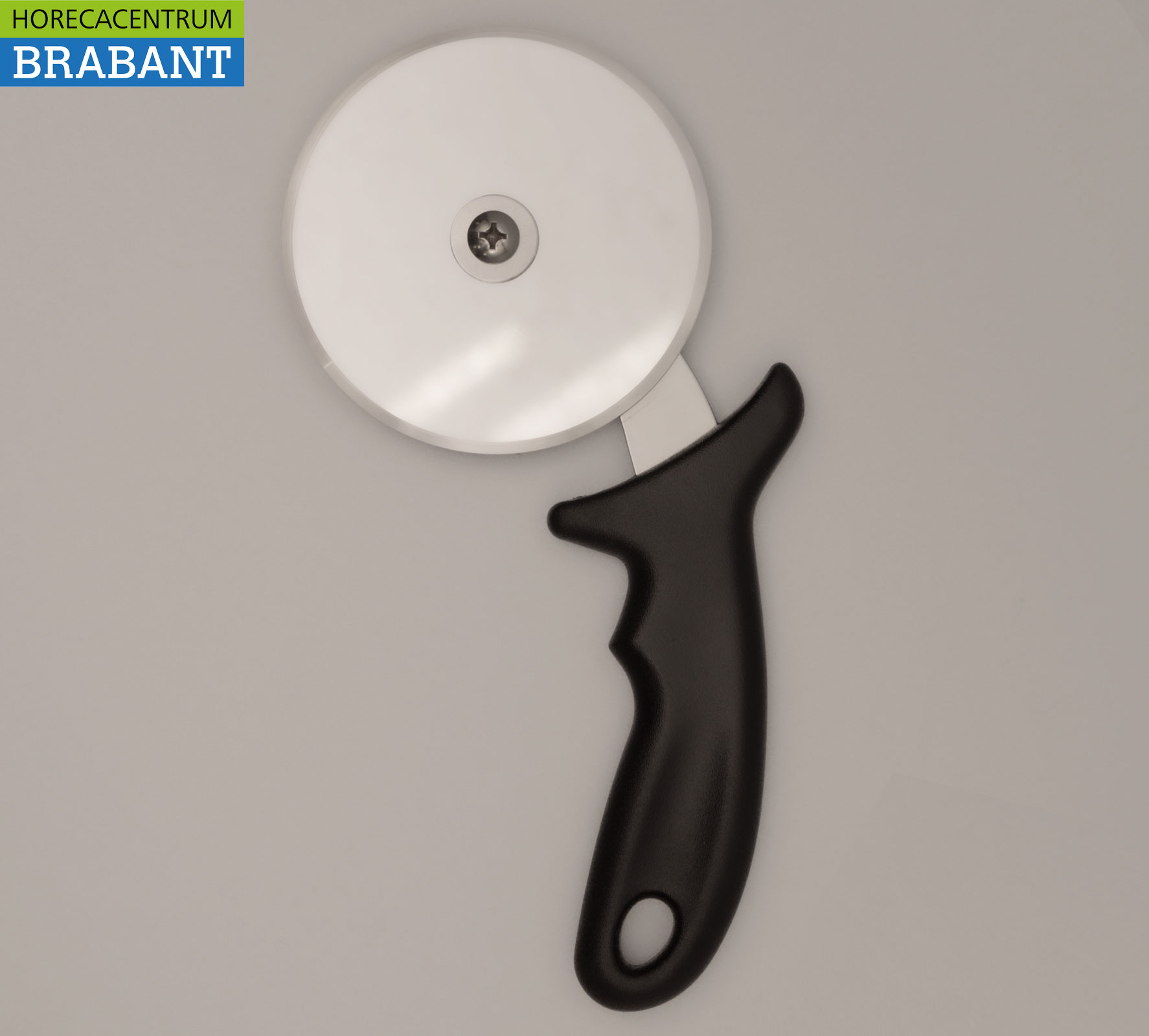 Coupe-pizza HCB en acier inoxydable Ø 10 cm, longueur 23 cm Horeca