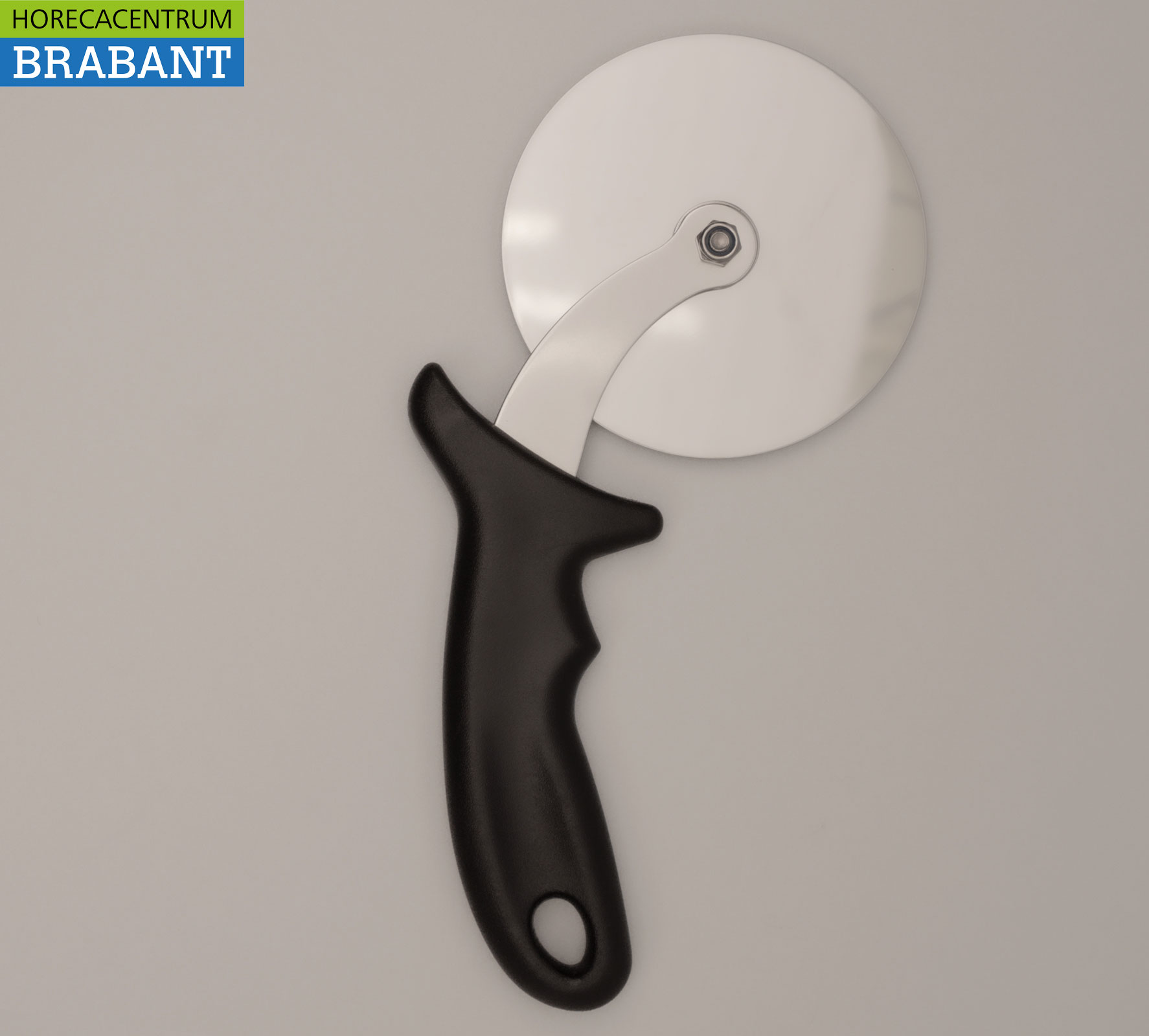 Coupe-pizza HCB en acier inoxydable Ø 10 cm, longueur 23 cm Horeca – Image 2