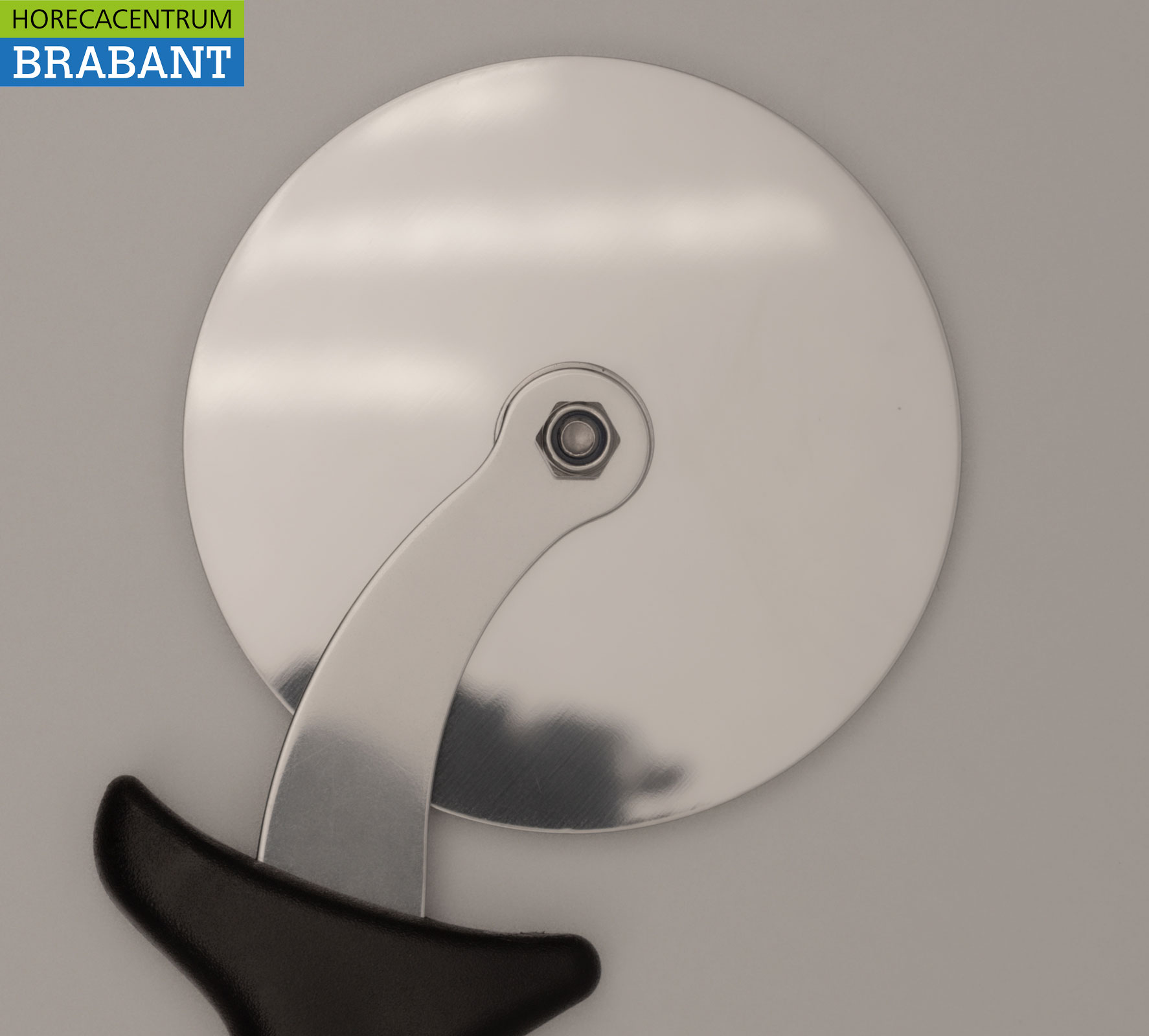 Coupe-pizza HCB en acier inoxydable Ø 10 cm, longueur 23 cm Horeca – Image 3