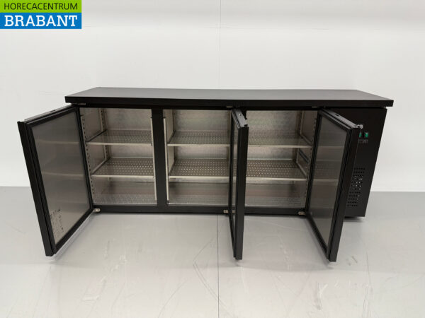 HCB Acier inoxydable Backbar Bar Cooler Portes vitrées pliantes 337 litres 135 cm 230V Horeca (kopie) (kopie) (kopie) – Image 4