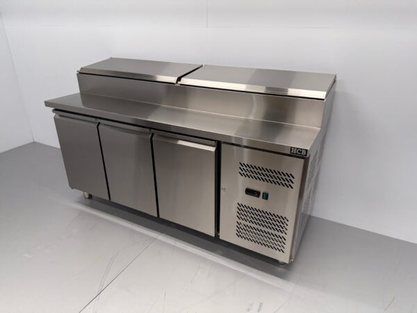 Saladette Saladiere en acier inoxydable Établi réfrigéré 179,5 cm 230V Horeca – Image 2