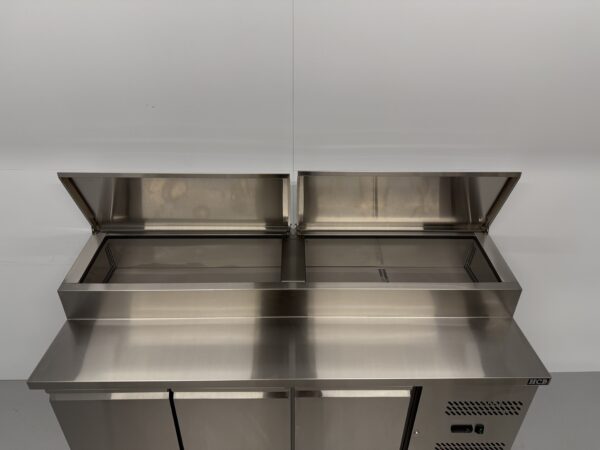Saladette Saladiere en acier inoxydable Établi réfrigéré 179,5 cm 230V Horeca – Image 4