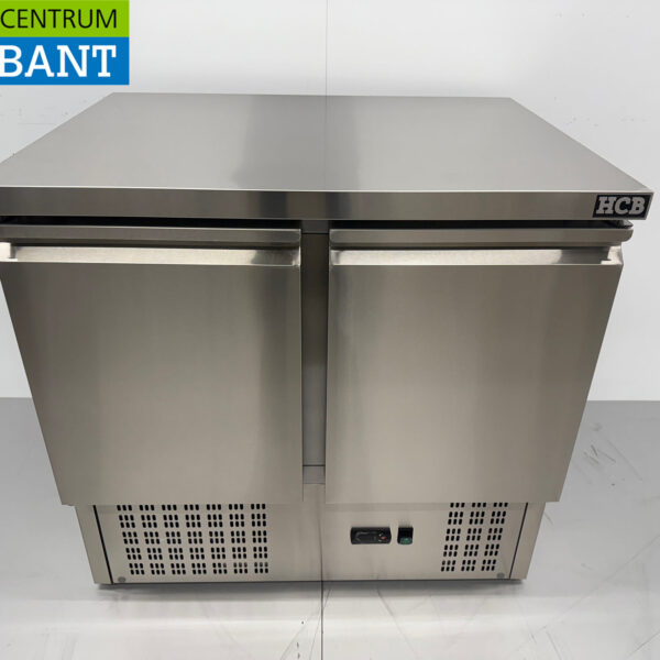 Acier inoxydable HCB Établi réfrigéré 2 portes 90 cm 230V Horeca
