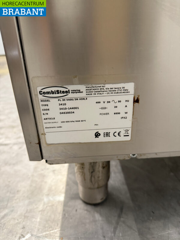 Combisteel en acier inoxydable Lave-vaisselle coulissant 400V Horeca – Image 6