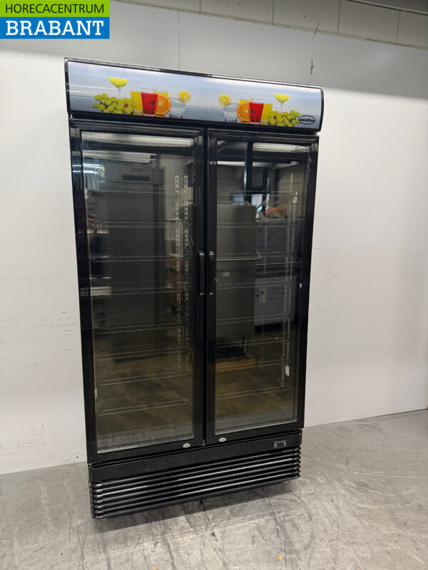Combisteel Réfrigérateur à roulettes à double porte vitrée 758 litres 230V Horeca