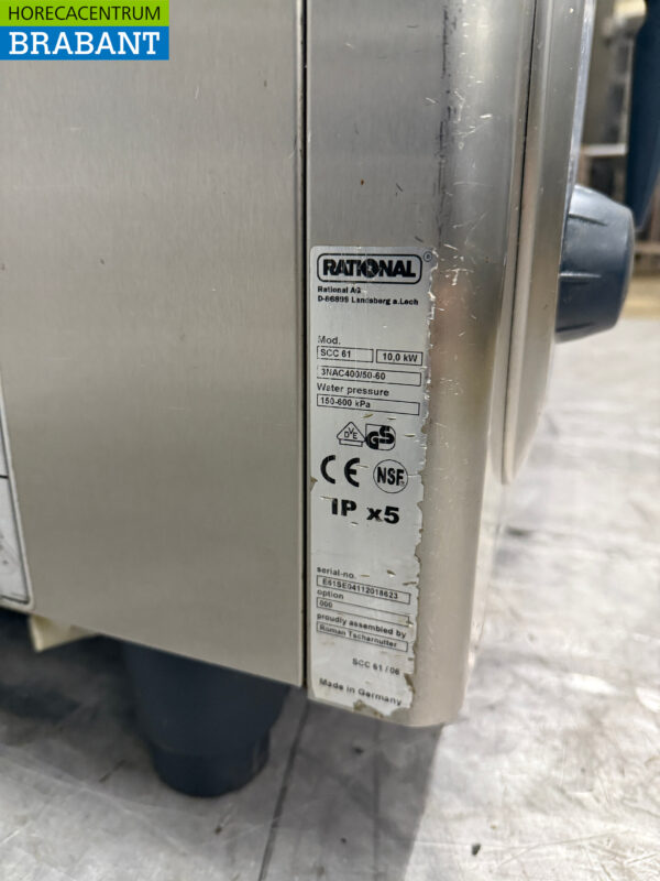 Acier inoxydable Rational SCC 61 SelfCookingCenter 6 x 1/1 GN 400V Horeca – Image 8