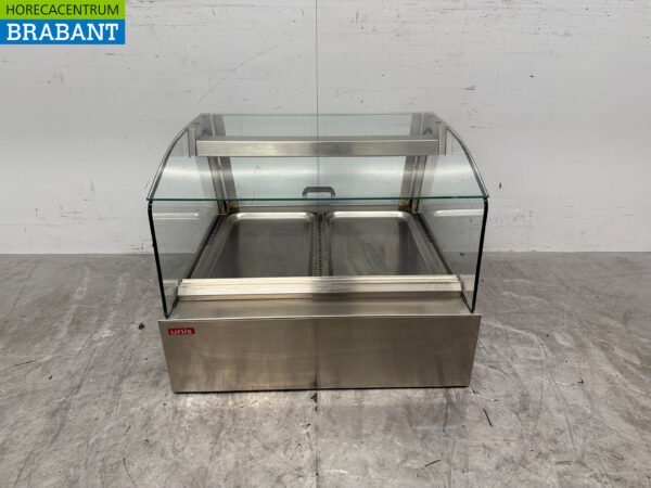 Vitrine Unis en acier inoxydable 2 x 1/1 GN 230V Horeca