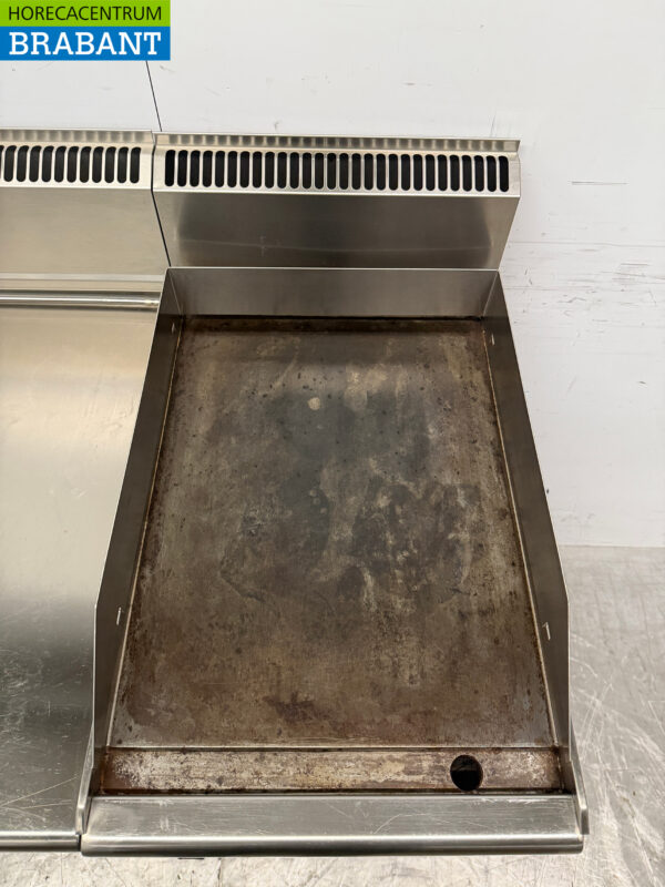 Planche à griller Silko en acier inoxydable avec plan de travail 80 cm 400V Horeca – Image 4