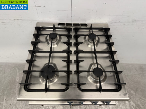 Acier inoxydable Cuisinière à gaz Alpeninox 4 feux Gaz naturel Horeca – Image 4