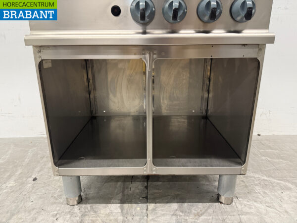 Acier inoxydable Cuisinière à gaz Alpeninox 4 feux Gaz naturel Horeca – Image 5