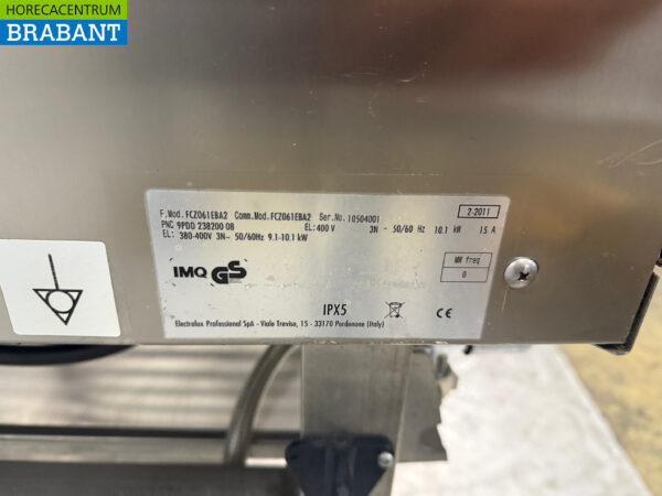 Four mixte Zanussi en acier inoxydable avec support 6 x 1/1 GN 400V Horeca – Image 8