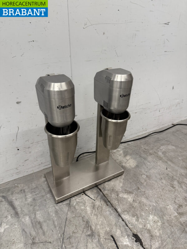 Bartscher Double Milkshaker en acier inoxydable Milk shaker Milkshake mixer 2 x 800 ml 230V Horeca – Image 3