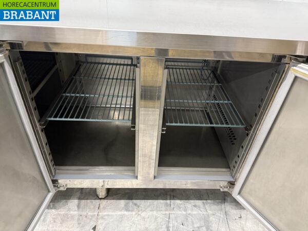 Établi réfrigéré Ecofrost en acier inoxydable 4 portes 223 cm 230V Horeca – Image 5