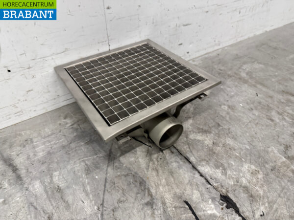 Siphon de sol Combisteel en acier inoxydable 30 x 30 x 14 cm Horeca – Image 3